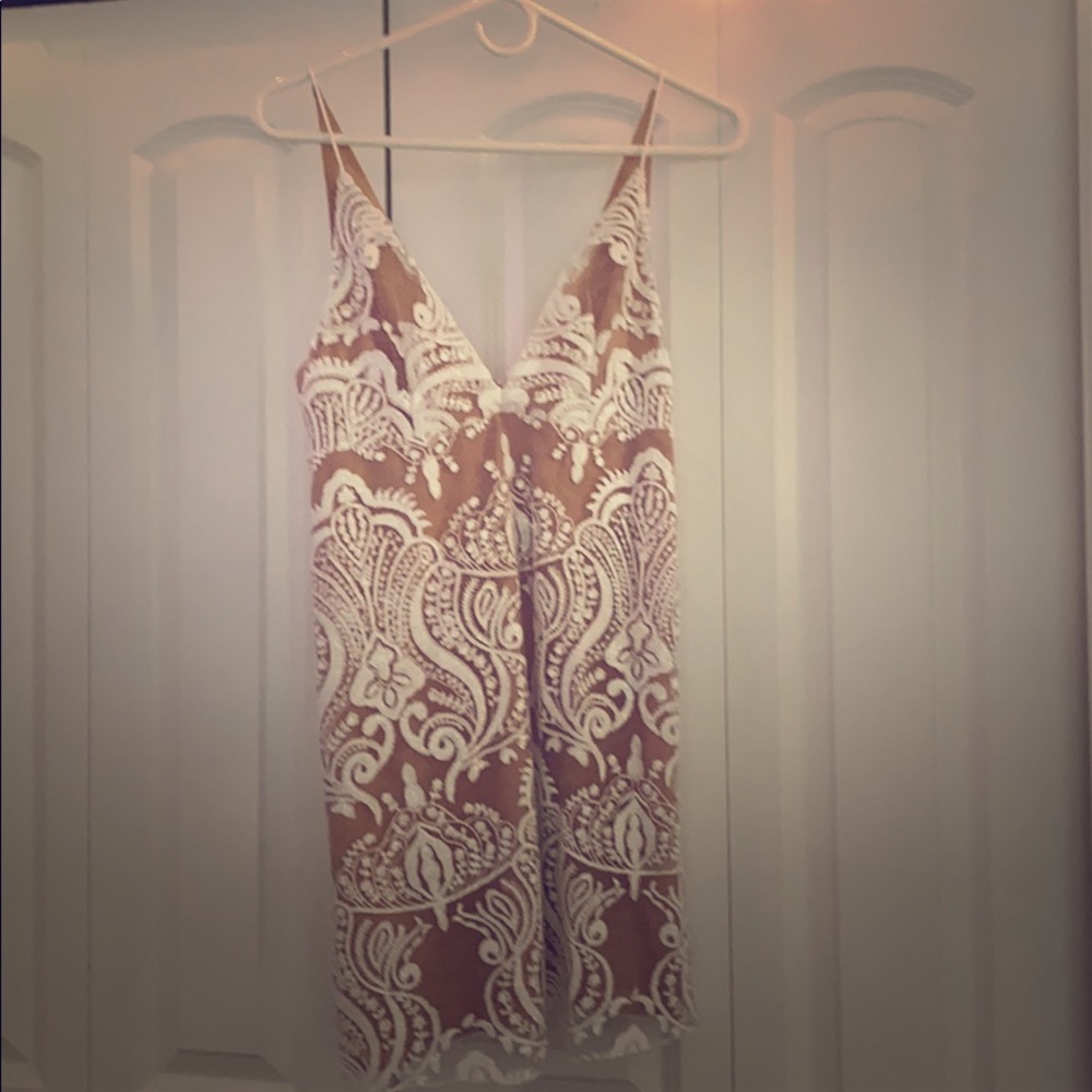 Free people ivory cocktail dress sequin detail